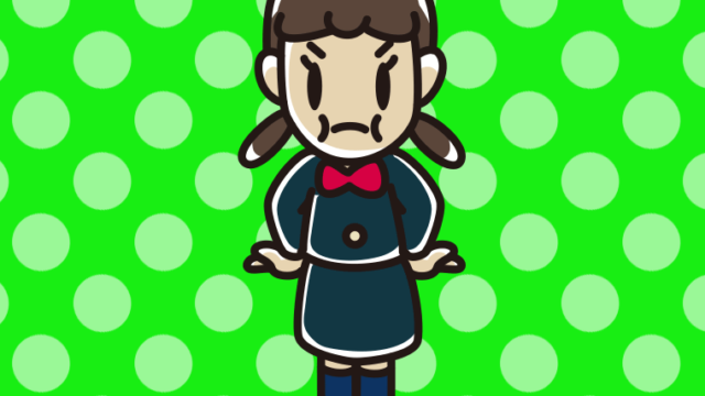 プンプン怒る女子中学生のイラスト【色、背景あり】PNG