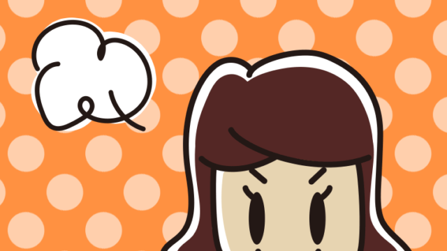 プンプン怒る女子高校生の顔のイラスト【色、背景あり】PNG