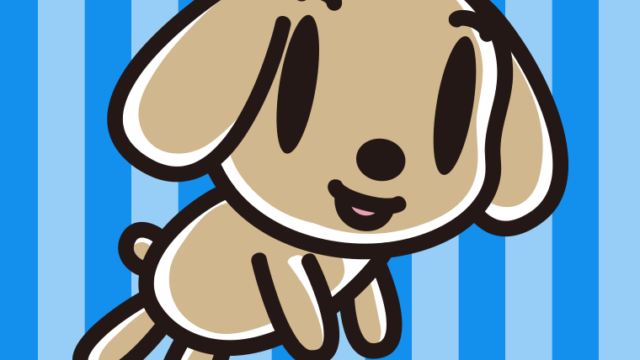 かわいいトイプーちゃんのイラスト【色、背景あり】PNG