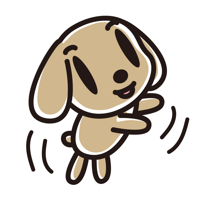 立つトイプーちゃん（犬）のイラスト【色あり、背景なし】透過PNG