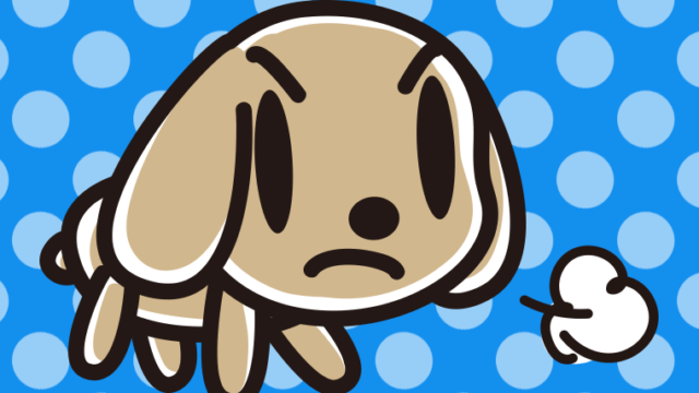 怒るトイプーちゃんのイラスト【色、背景あり】PNG