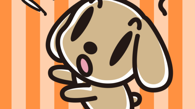 驚くトイプーちゃんのイラスト【色、背景あり】PNG