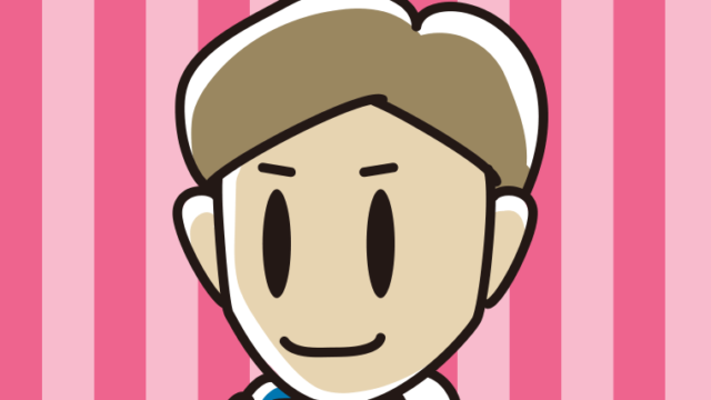 スマホを使う男性のイラスト【色、背景あり】PNG