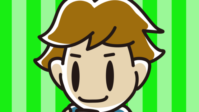 スマホを使う男子高校生のイラスト【色、背景あり】PNG