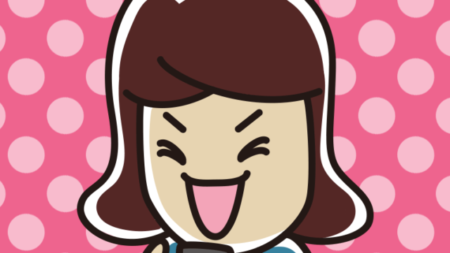 スマホを見て笑う女子高校生のイラスト【色、背景あり】PNG