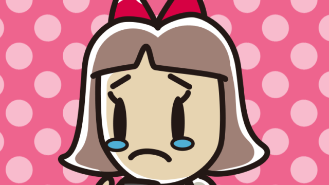 スマホを見て泣く小学生女子のイラスト【色、背景あり】PNG