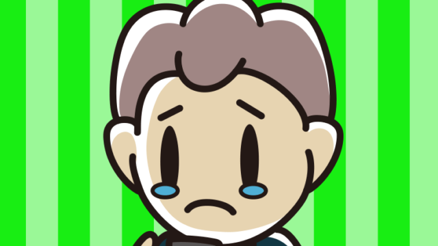 スマホを見て泣く男子中学生のイラスト【色、背景あり】PNG