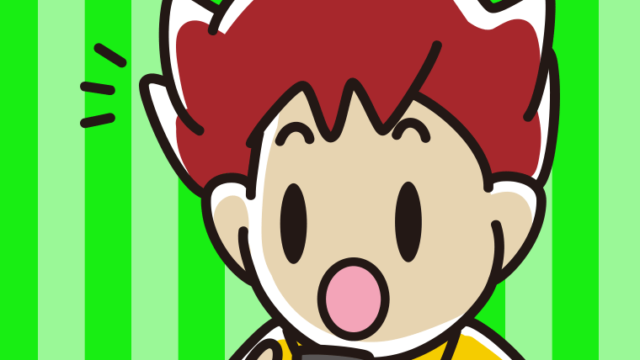 スマホを見て驚く男子大学生のイラスト【色、背景あり】PNG