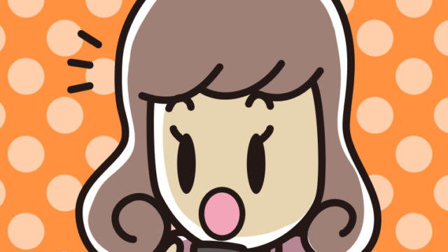 スマホを見て驚く女子大学生のイラスト【色、背景あり】PNG