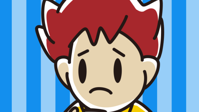 スマホを見て困る男子大学生のイラスト【色、背景あり】PNG