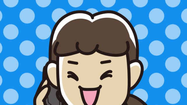 スマホで電話して笑う女子中学生のイラスト【色、背景あり】PNG