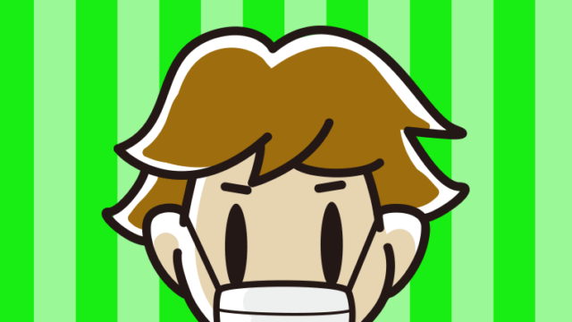 マスクをする男子高校生の顔のイラスト【色、背景あり】PNG