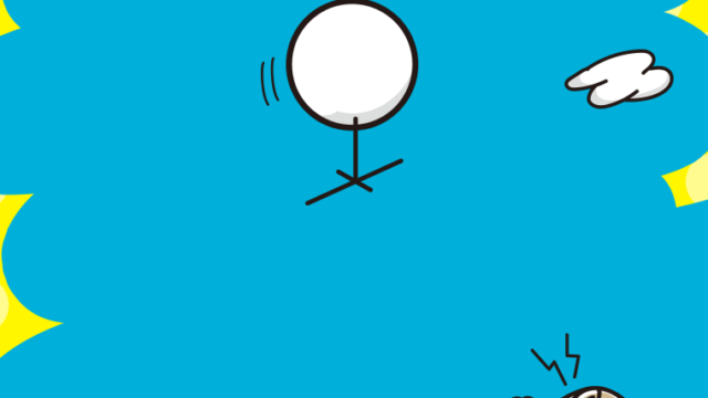 謎の気球のイラスト【色、背景あり】PNG