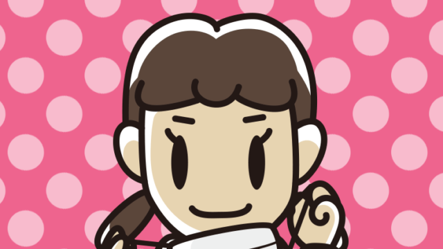 マスクをつける（外す）女子中学生のイラスト【色、背景あり】PNG