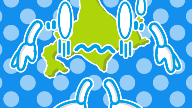 ショックを受ける北海道ちゃんのイラスト【色、背景あり】PNG