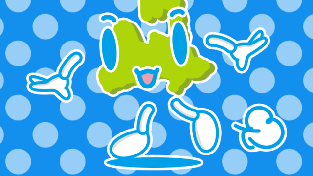 歩く青森ちゃんのイラスト【色、背景あり】PNG