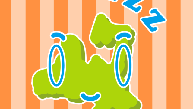 眠る青森ちゃんのイラスト【色、背景あり】PNG