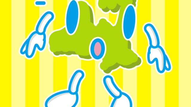 何かに気付く青森ちゃんのイラスト【色、背景あり】PNG