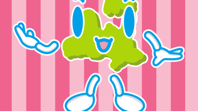 案内する青森ちゃんのイラスト【色、背景あり】PNG