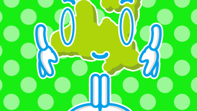 お辞儀する青森ちゃんのイラスト【色、背景あり】PNG