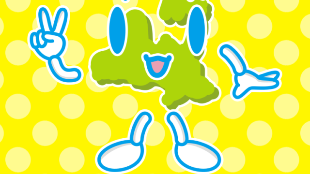 ピースをする青森ちゃんのイラスト【色、背景あり】PNG