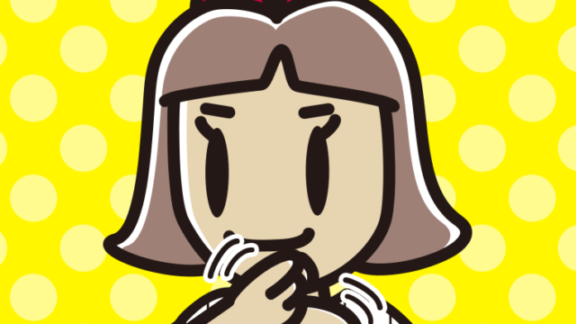 ペッパーミルパフォーマンスで侍ジャパンを応援する小学生女子のイラスト【色、背景あり】PNG