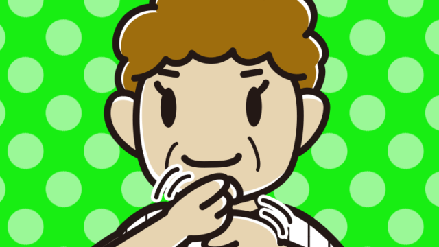 ペッパーミルパフォーマンスで侍ジャパンを応援するおばさんのイラスト【色、背景あり】PNG