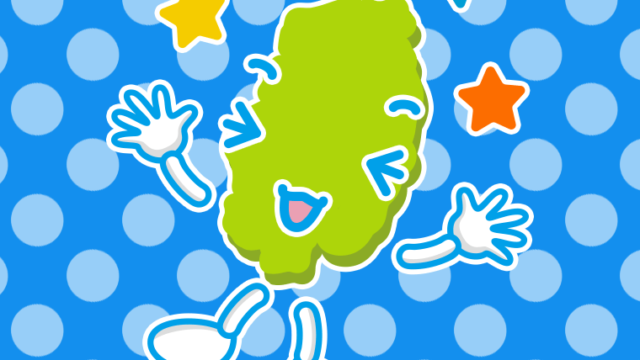 喜ぶ岩手ちゃんのイラスト【色、背景あり】PNG