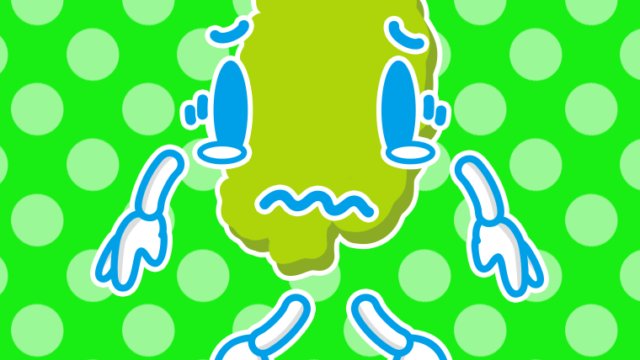 泣く岩手ちゃんのイラスト【色、背景あり】PNG