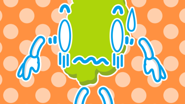 ショックを受ける岩手ちゃんのイラスト【色、背景あり】PNG