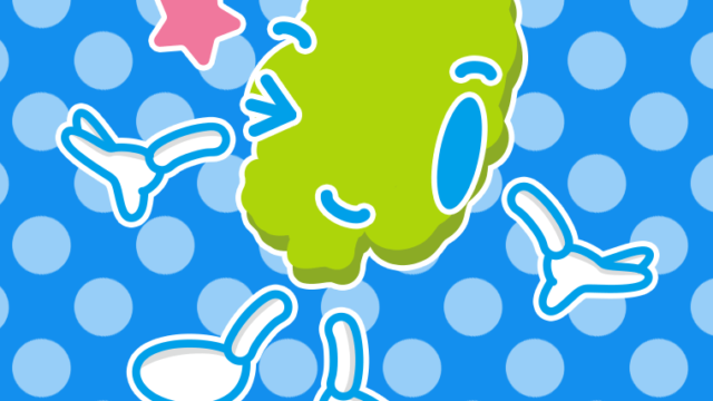 ウインクする岩手ちゃんのイラスト【色、背景あり】PNG