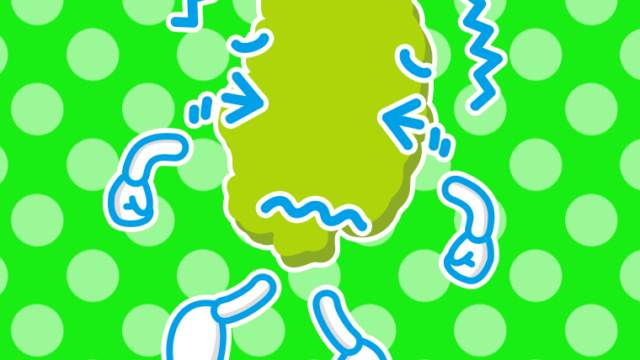 ブルブル震える岩手ちゃんのイラスト【色、背景あり】PNG