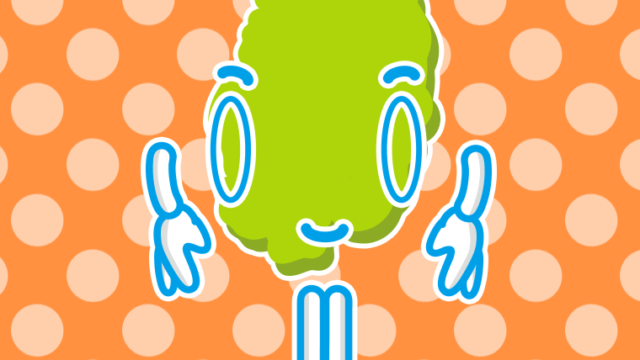 お辞儀する岩手ちゃんのイラスト【色、背景あり】PNG