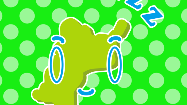 眠る宮城ちゃんのイラスト【色、背景あり】PNG