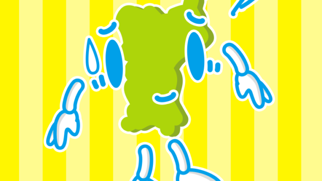 苦笑いする宮城ちゃんのイラスト【色、背景あり】PNG