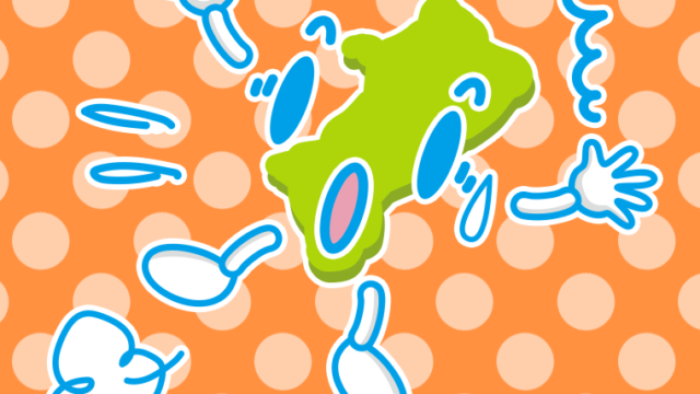 驚く秋田ちゃんのイラスト【色、背景あり】PNG