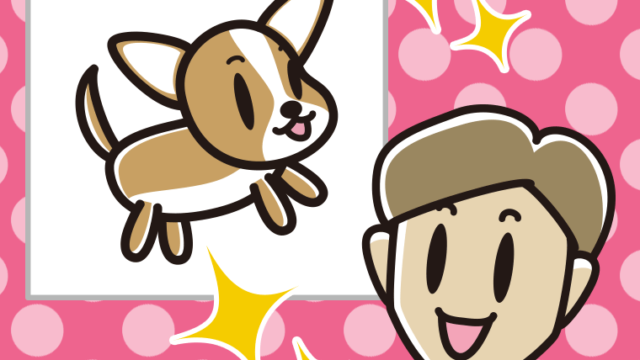 Chat GPTで上手にAIイラストを描く男性のイラスト【色、背景あり】PNG