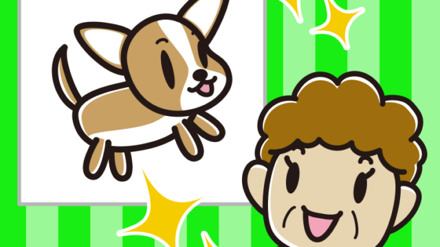 Chat GPTで上手にAIイラストを描くおばさんのイラスト【色、背景あり】PNG