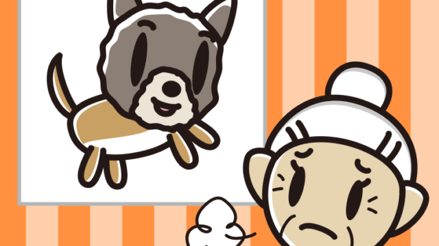 Chat GPTで上手にAIイラストが描けないおばあさんのイラスト【色、背景あり】PNG