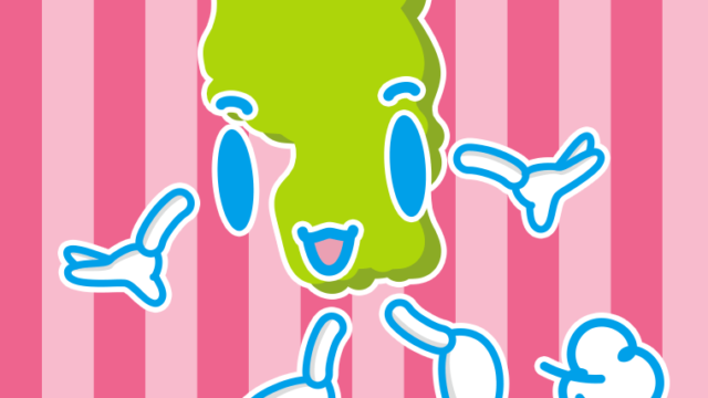 歩く山形ちゃんのイラスト【色、背景あり】PNG