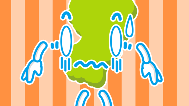 ショックを受ける山形ちゃんのイラスト【色、背景あり】PNG