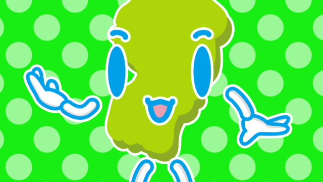 案内する山形ちゃんのイラスト【色、背景あり】PNG