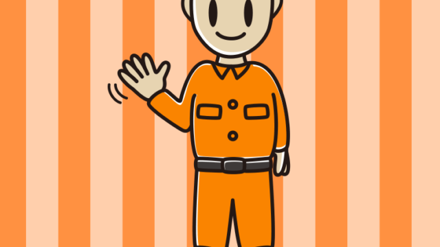 手を振る救助隊員（レスキュー隊）のイラスト【色、背景あり】PNG