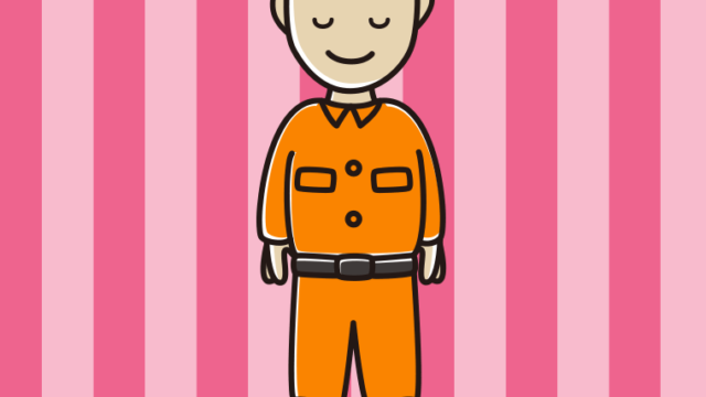 目を閉じる救助隊員（レスキュー隊）のイラスト【色、背景あり】PNG