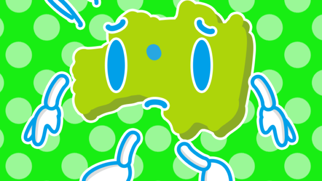 悲しそうな福島ちゃんのイラスト【色、背景あり】PNG