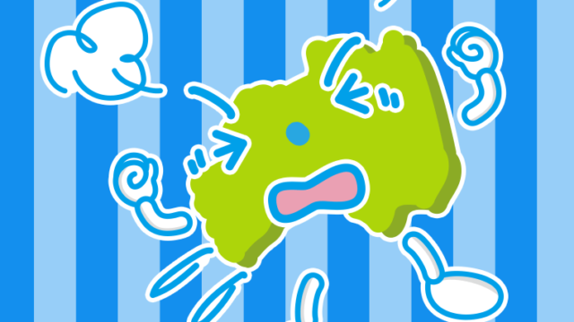 カンカンに怒る福島ちゃんのイラスト【色、背景あり】PNG