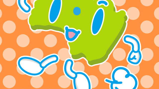 走る福島ちゃんのイラスト【色、背景あり】PNG