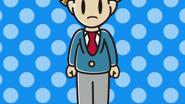 怒る男子高校生のイラスト【色、背景あり】PNG