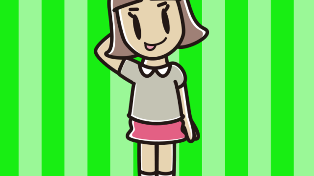 テヘヘな小学生女子のイラスト【色、背景あり】PNG