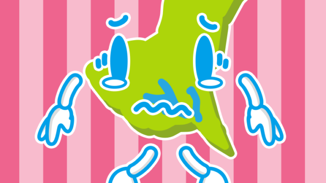 泣く茨城ちゃんのイラスト【色、背景あり】PNG